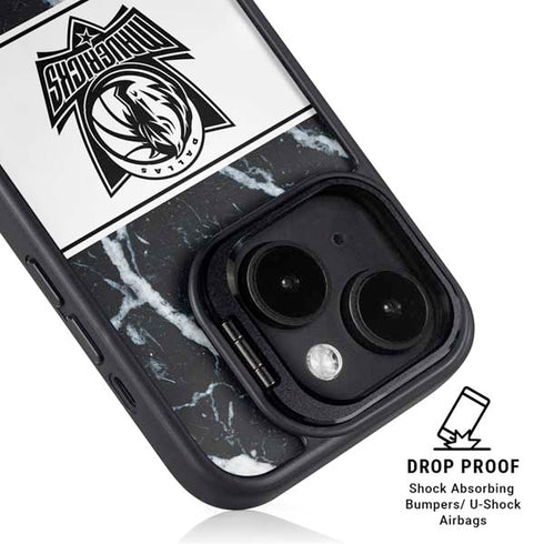 NBA Dallas Mavericks Marble iPhone 15 Kickstand Case